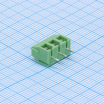 GT350-3.96-03P-14-00 - Винтовой клеммный блок с защитой провода, 3 контакта. Серия GT350-3.96