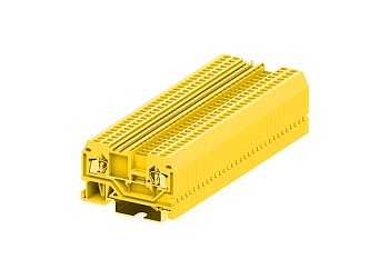 Проходная клемма 215925 - Проходная клемма, TA1.5, тип фиксации провода: пружинный, номинальное сечение: 1,5 мм кв., 18A, 800V, ширина: 4 мм, цвет: желтый, тип монтажа: DIN 35
