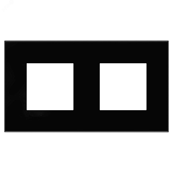 Рамка 2-м 4мод. Avanti "Черный квадрат" 4402904