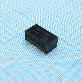 AM6G-2405SNZ - DC/DC преобразователь 6 Вт  вход 18~36 В  выход 5 В  1.2 А  -40~105 °С , дерейтинг при 71 °С  MTBF:1000000 ч  КПД 82 % не более 1000 мкФ   SIP8,   9.5x22x12 мм  4,9 г  защита от КЗ