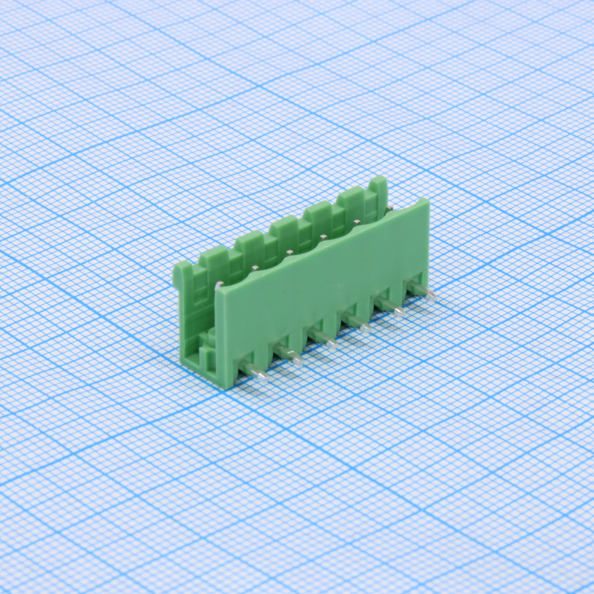 2EGTR-5.0-06P-14-100 - Разъемный клеммный блок на плату, 6 контактов. Серия 2EGTR-5.0