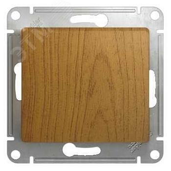 Выключатель 1-кл. СП Glossa 10А IP20 (сх. 1) 10AX механизм дуб SE GSL000511