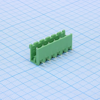 2EGTR-5.0-06P-14-100 - Разъемный клеммный блок на плату, 6 контактов. Серия 2EGTR-5.0