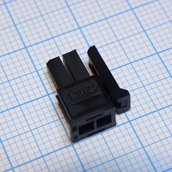 430250200 - Корпус разъема, двухрядный, Серия Micro-Fit 3.0, Гнездо, 2 вывод(-ов), 3 мм