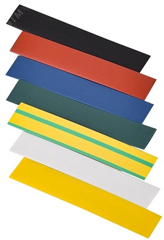 Набор трубок термоусадочных нг-LS 10/5 100мм 7 цветов по 3шт UDR10-010-005-021-S