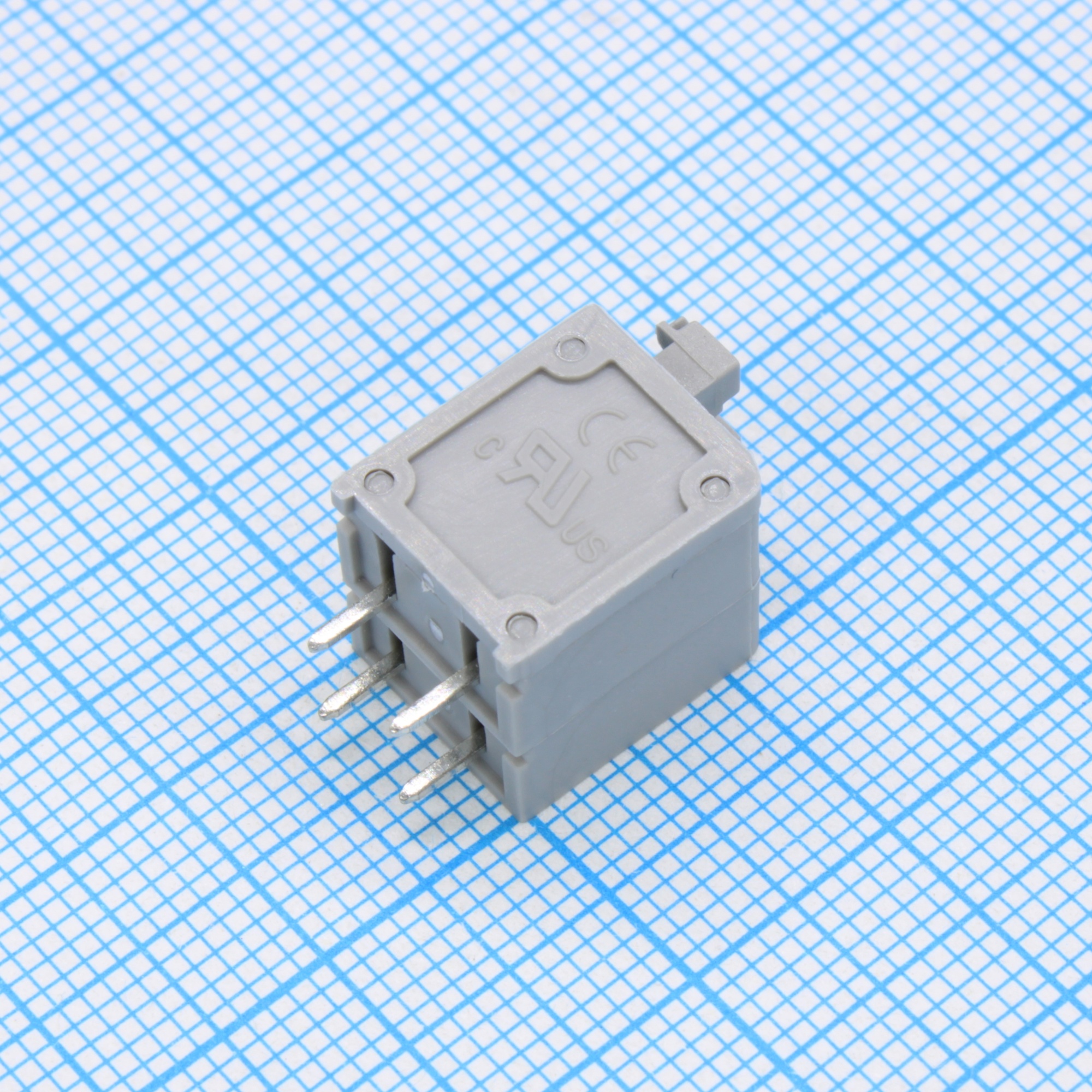 GT236-5.0-02P-11-00 - Нажимной безвинтовой клеммный блок 2 контакта. Зажим типа торцевой контакт. Серия GT236-5.0