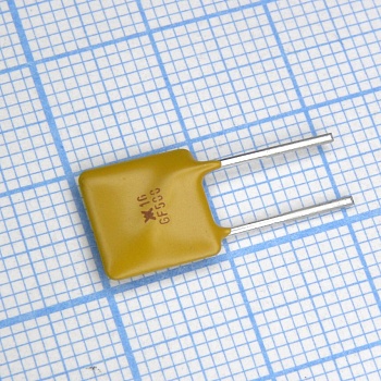 RGEF500 - Самовосстанавливающийся предохранитель PTC 5A(hold) 8.5A(trip) 16V 100A 2.6W 2s 0.015Ohm Radial 10.4 X 3 X 14.3mm Bag