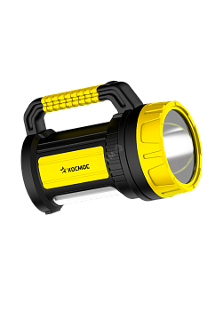 Фонарь аккумуляторный LED 5Вт 3 режима боков. панель 10Вт ЗУ 220/12В KOCAc2005W_Ex