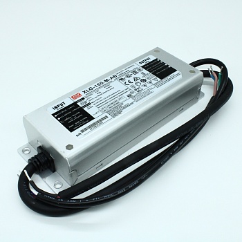 XLG-150-M-AB - AC-DC, 150Вт, стабилизатор тока, IP67, вход 90…305В AC, 47…63Гц, ККМ, выход 1400…2100мА/60…107В (режим пост. мощности), изоляция 3750В AC, в кожухе 180х63х35.5мм, -40…+90°С (корпус), встр. потенциометр, димминг 3 в 1