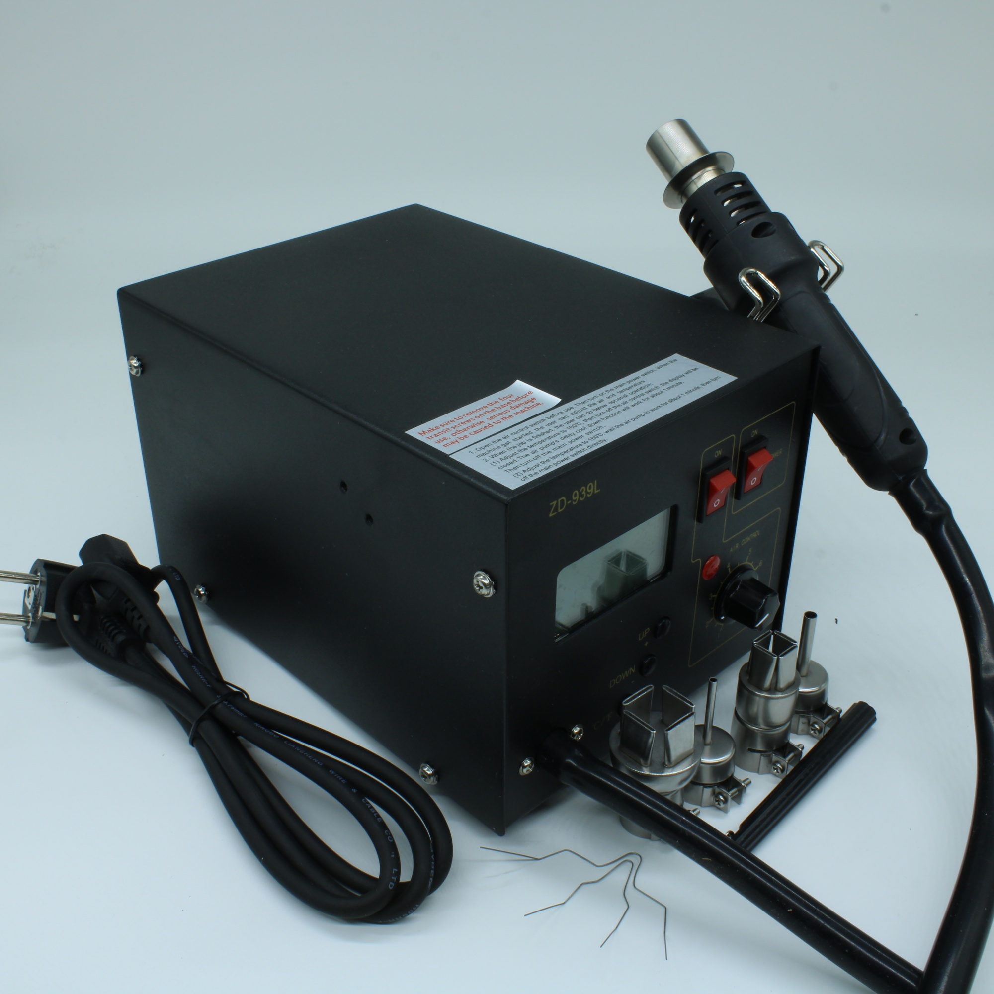 ZD-939L - Цифровая термовоздушная паяльная станция 220В/160-480°С (ZD-939L)