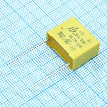 JFZ0A9224K150000B - Конденсатор помехоподавляющий X2 0.22мкФ 310VAC