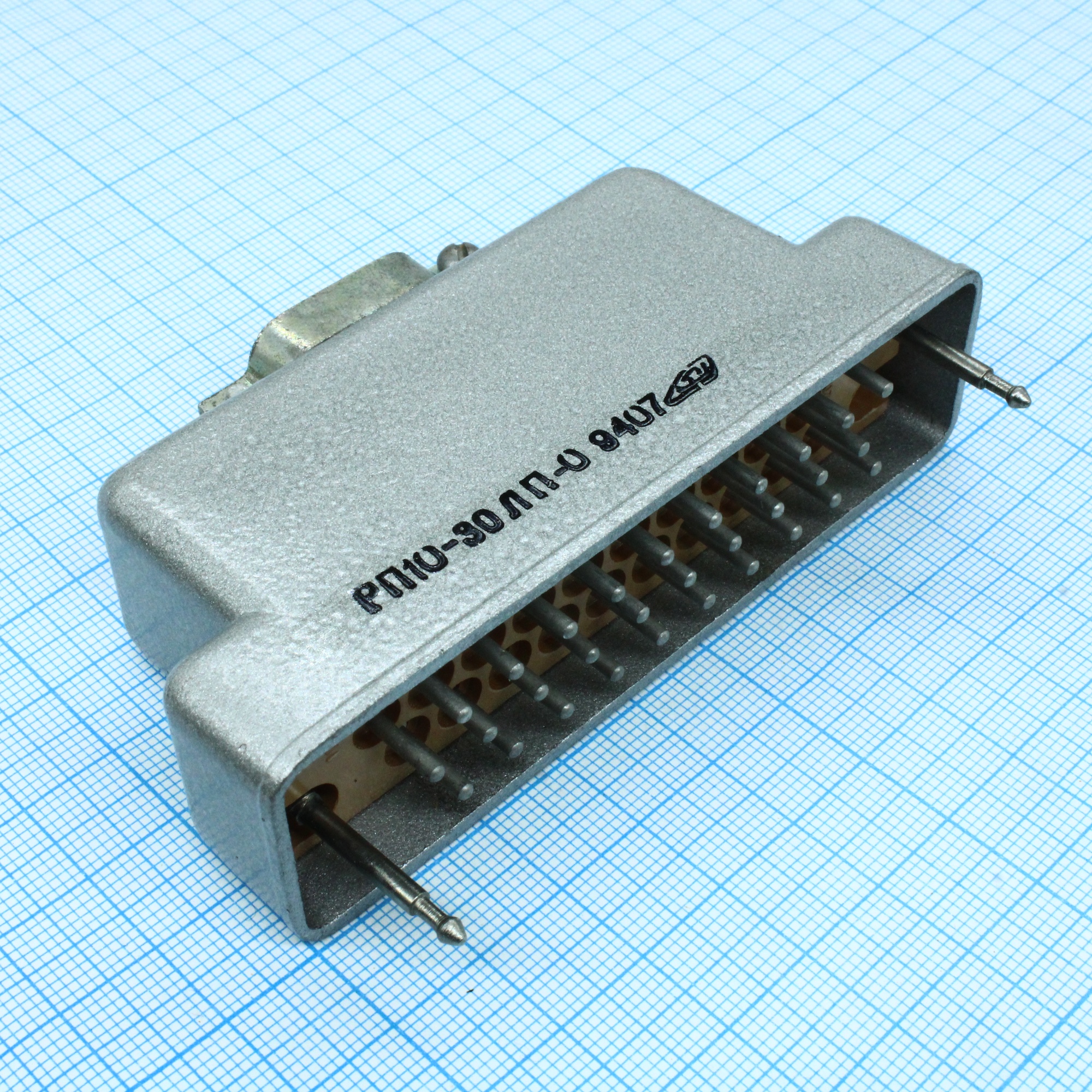 РП10-30 ЛП О вилка с/к - Соединитель  низкочастотный, прямоугольный, внутреннего монтажа