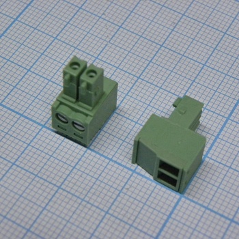 15EDGK-3.5-02P-14-00A(H) - Разъемный клеммный блок, 2 контакта. Серия 15EDGK-3.5