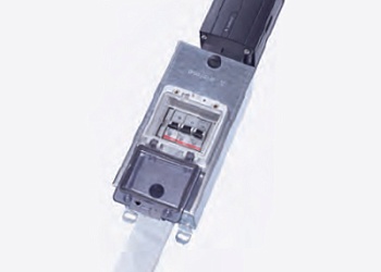 Адаптер G0.000.0044.7 - Распределительная коробка на плоский кабель серия gesis NRG, оснащена автоматическим выключателем, и розеточным разъемом gesis GST, металл