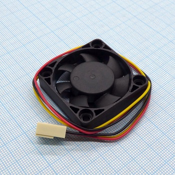 EC4010H12BA - Вентилятор 12В, 40х40х10мм, подшипник качения, 5500 об/мин 3 вывода