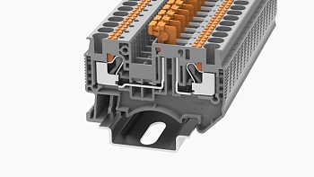 Клемма с размыкателем DS4-MT-01P-11 - Клемма с размыкателем, тип фиксации провода: Push-in, номинальное сечение: 4 мм кв., 20A, 500V, ширина: 6,2 мм, цвет: серый, втычная перемычка, тип монтажа: DIN35