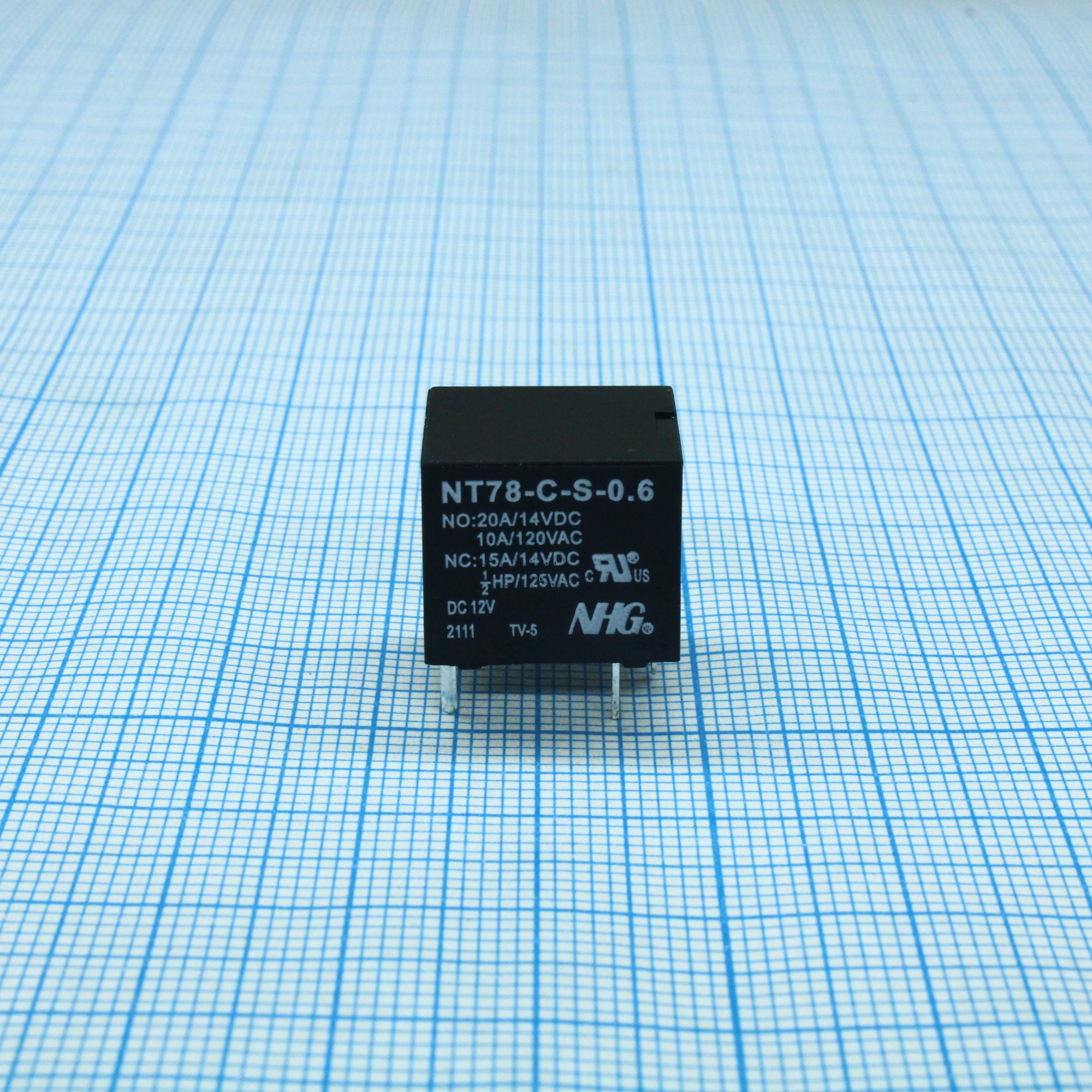NT78-C-S-10-DC12V-0.6 - Реле силовое, 10А одна контактная группа-два направления катушка 12В 0.6Вт