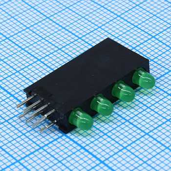 WP934SB/4GD - Светодиод T-1 3мм 40°Зеленый матовый 30 мКд 2.2 В монтаж в отверстие