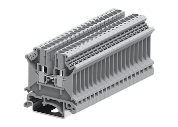 Проходная клемма 303901 - Проходная клемма, UK2.5, тип фиксации провода: винтовой, номинальное сечение: 2,5 мм кв., 24A, 800V, ширина: 5,1 мм, цвет: серый, тип монтажа: DIN 35