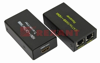 HDMI удлинитель по витой паре RJ-45(8P-8C) до 20м (1080p) 17-6906
