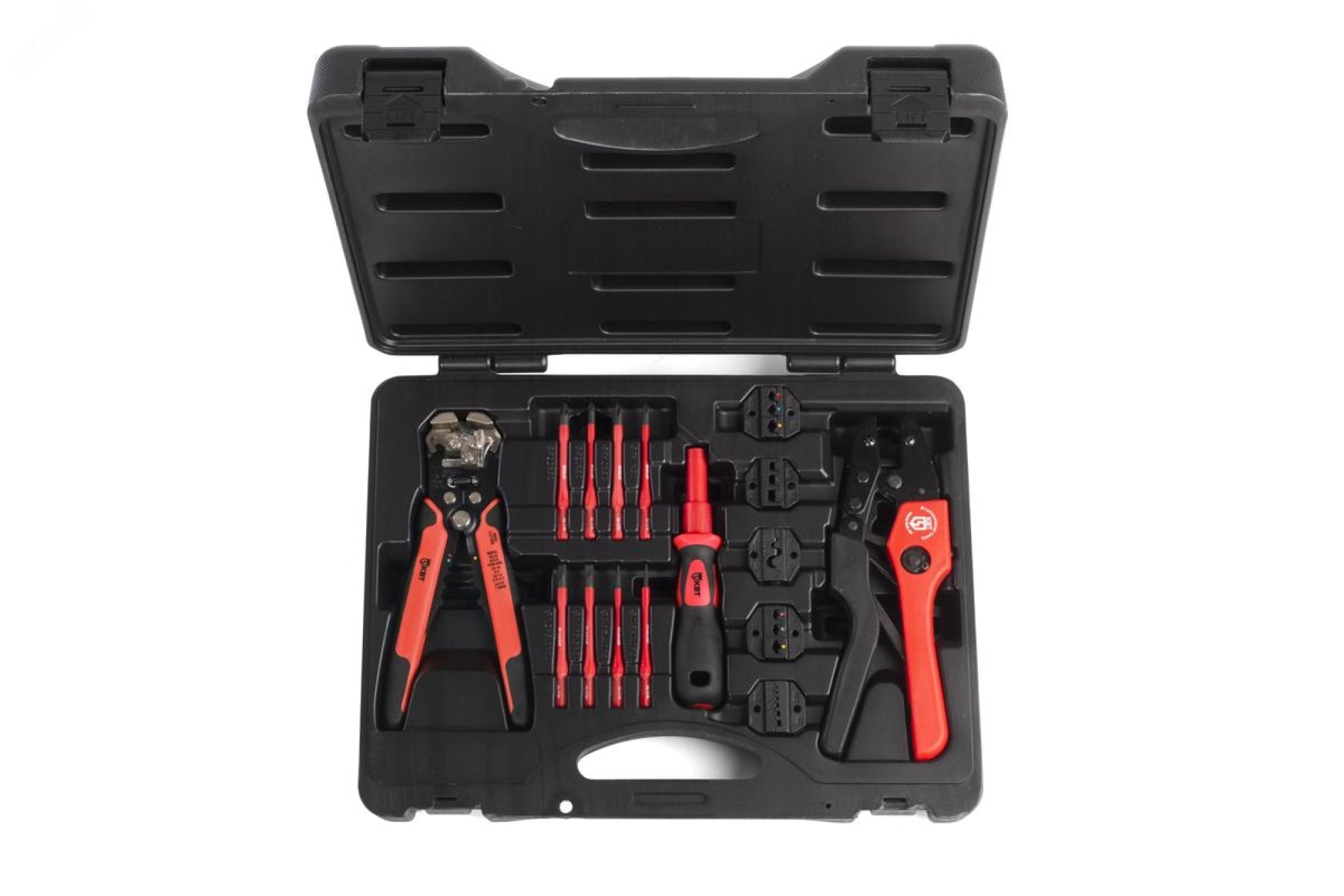 Набор универсальный UNI серия Профи - Резка и снятие изоляции с проводов до 10 мм, опрессовка изолированных, втулочных, неизолированных медных наконечников