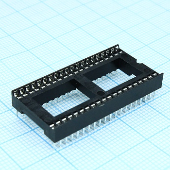ICSS-40 (1.78mm) - DIP-панель под микросхему 40pin, шаг 1.778мм, ширина 15.24мм