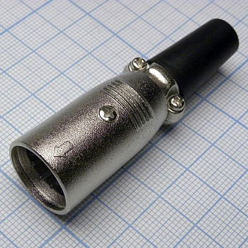 CANNON 66 5M - Аудио разъём XLR - вилка кабельная, 5 контактов, цвет - серебристый