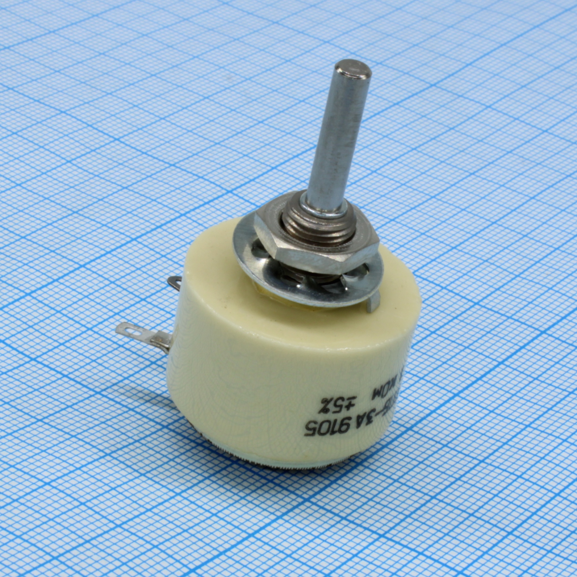 ППБ-3А    1К ±5% - Резистор переменный проволочный 1кОм ±5% 3Вт