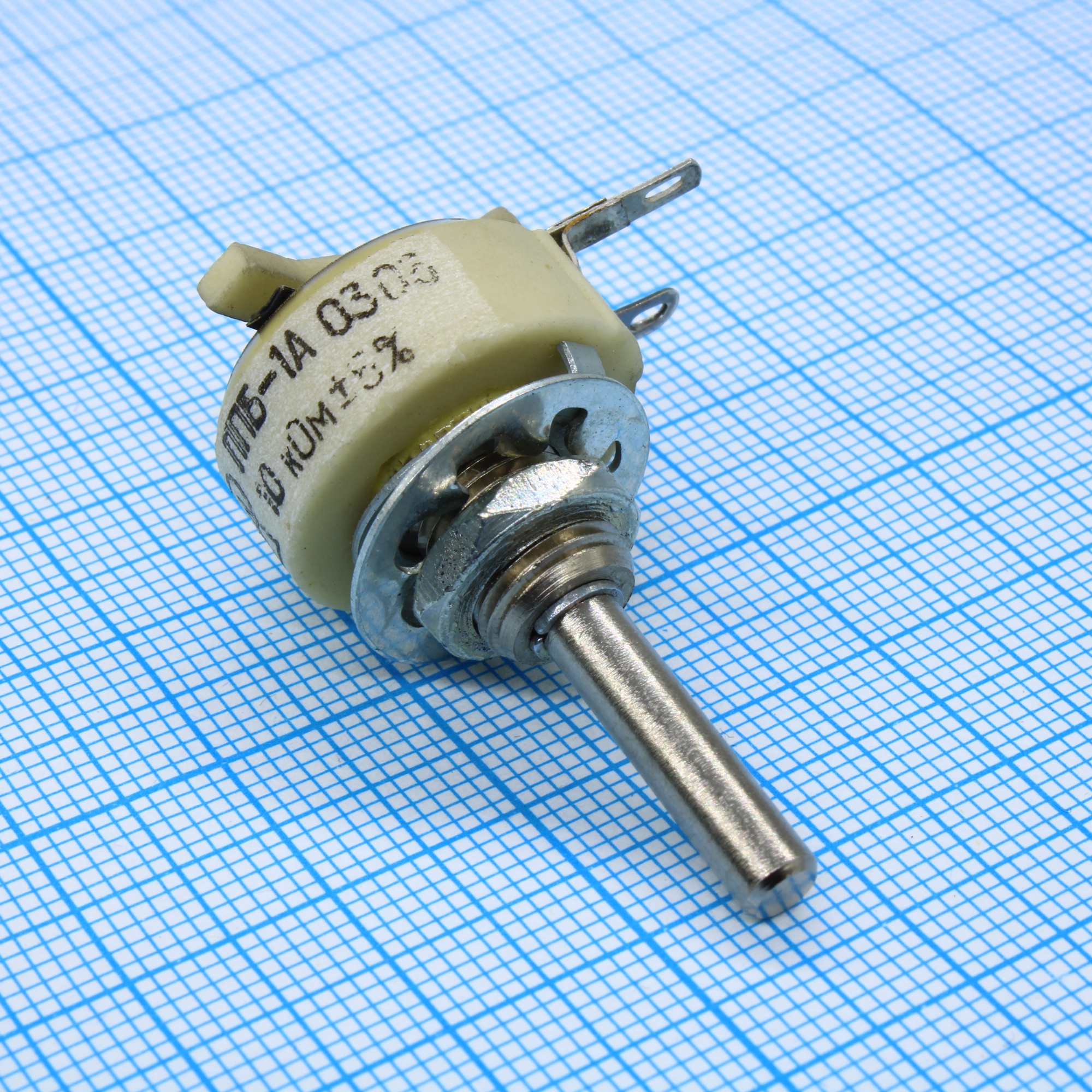 ППБ-1А  10К ±5% - Резистор переменный проволочный 10кОм ±5% 1Вт