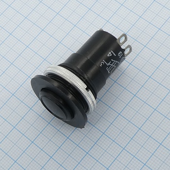 К-3-1   20мм (пластик) - 1 замыкание, 1 размыкание, черная кнопка