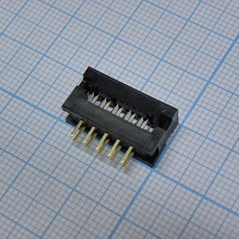 L-KLS1-205-10-B - Вилка на плату 2.54мм на шлейф