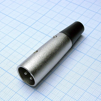 CANNON 48 3M - Аудио разъём XLR - вилка кабельная, 3 контакта, цвет - серебристый