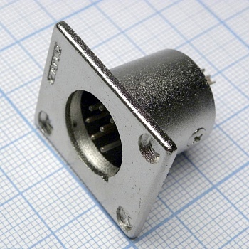 CANNON 29 7M - Аудио разъём XLR - вилка приборная, 7 контактов, цвет - серебристый