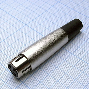 CANNON 55 3F - Аудио разъём XLR - розетка кабельная, 3 контакта, цвет - серебристый