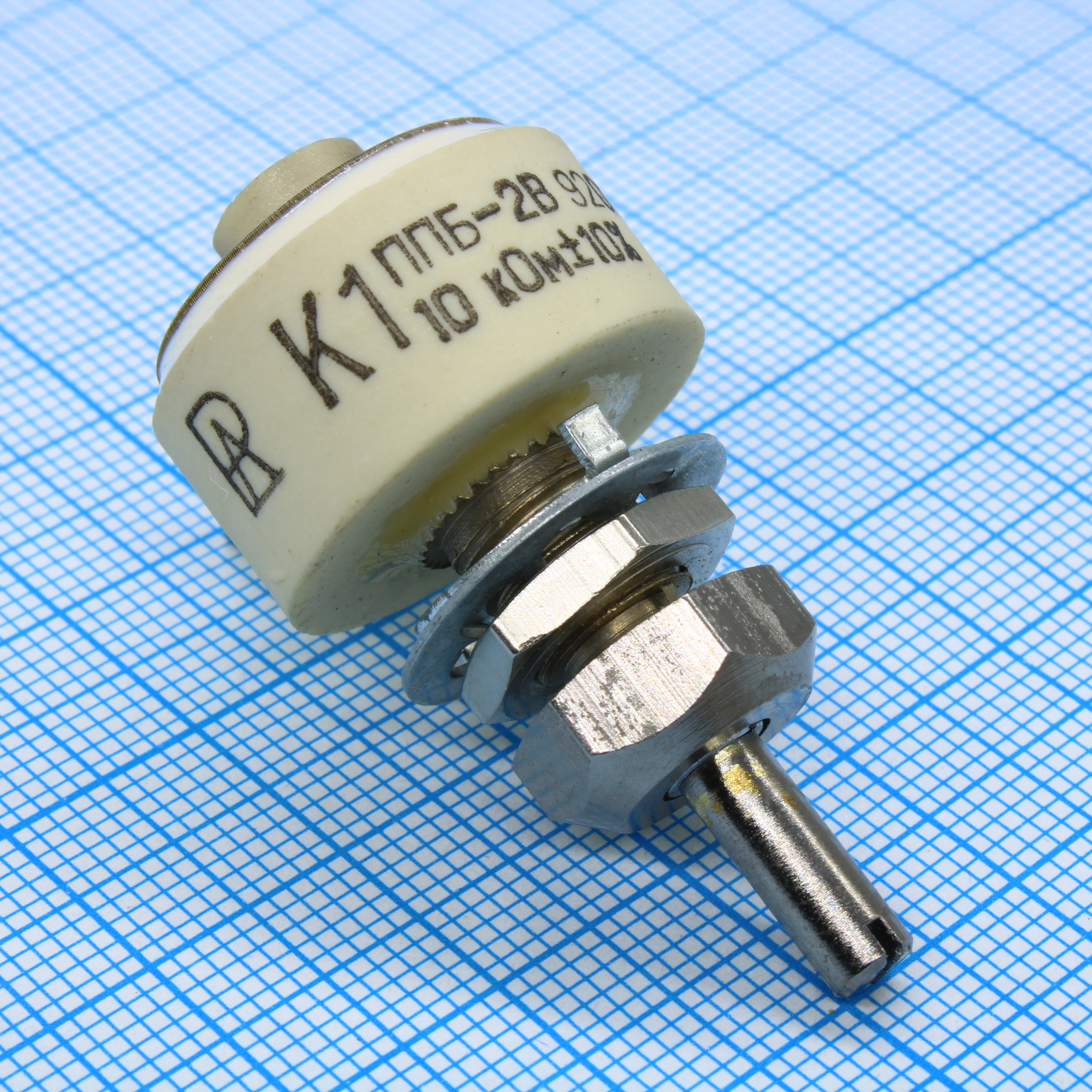 ППБ-2В  10К ±10% - Резистор переменный проволочный 10кОм ±10% 2Вт